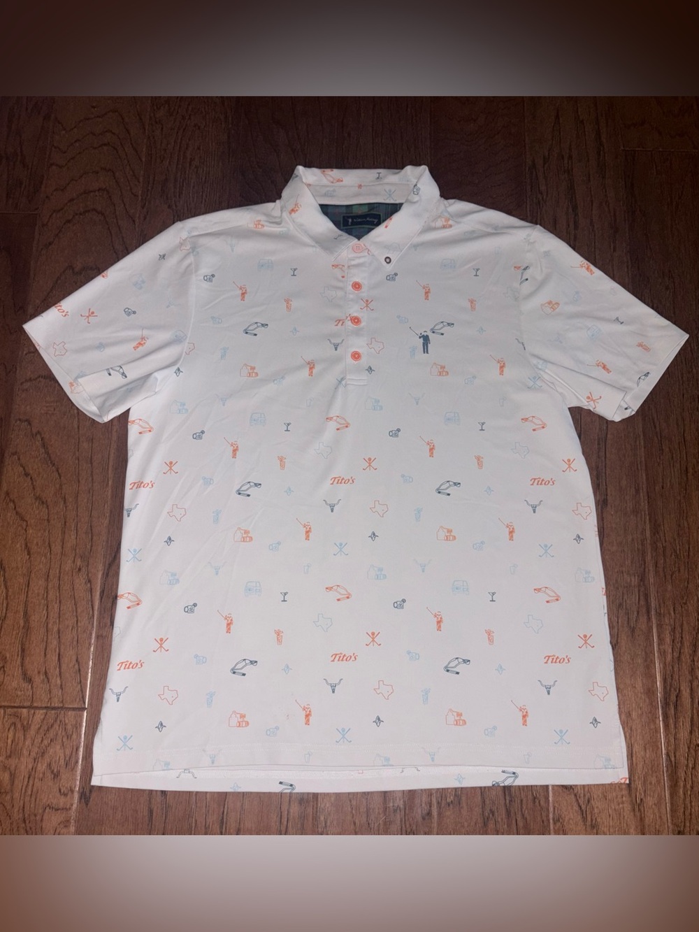 William Murray Golf x Tito’s Texas Icons Golf Polo Shirt Large